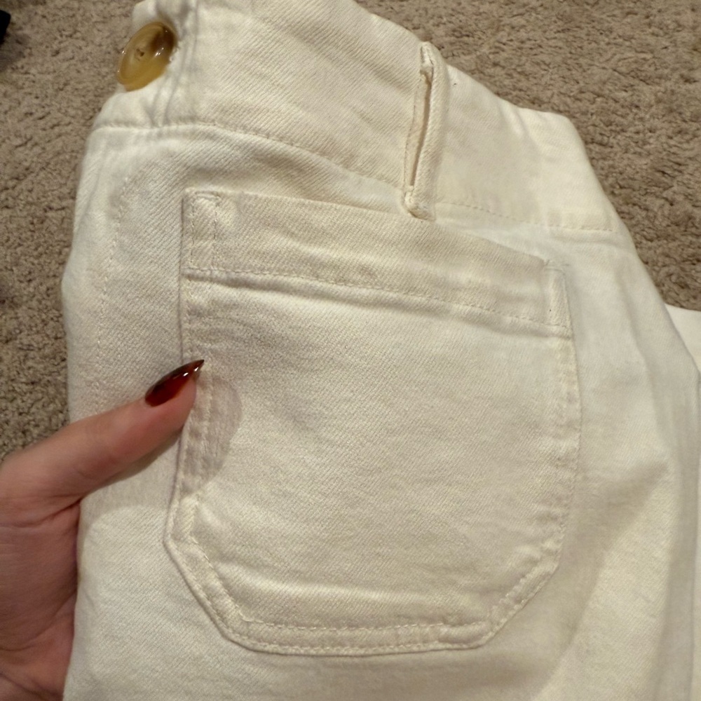 Size 31 White Pilcro Jeans High Rise Cropped - Picture 7 of 10